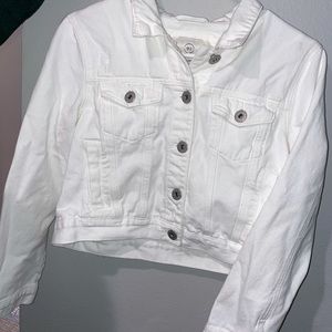 Cotton On Cropped White Jean Jacket